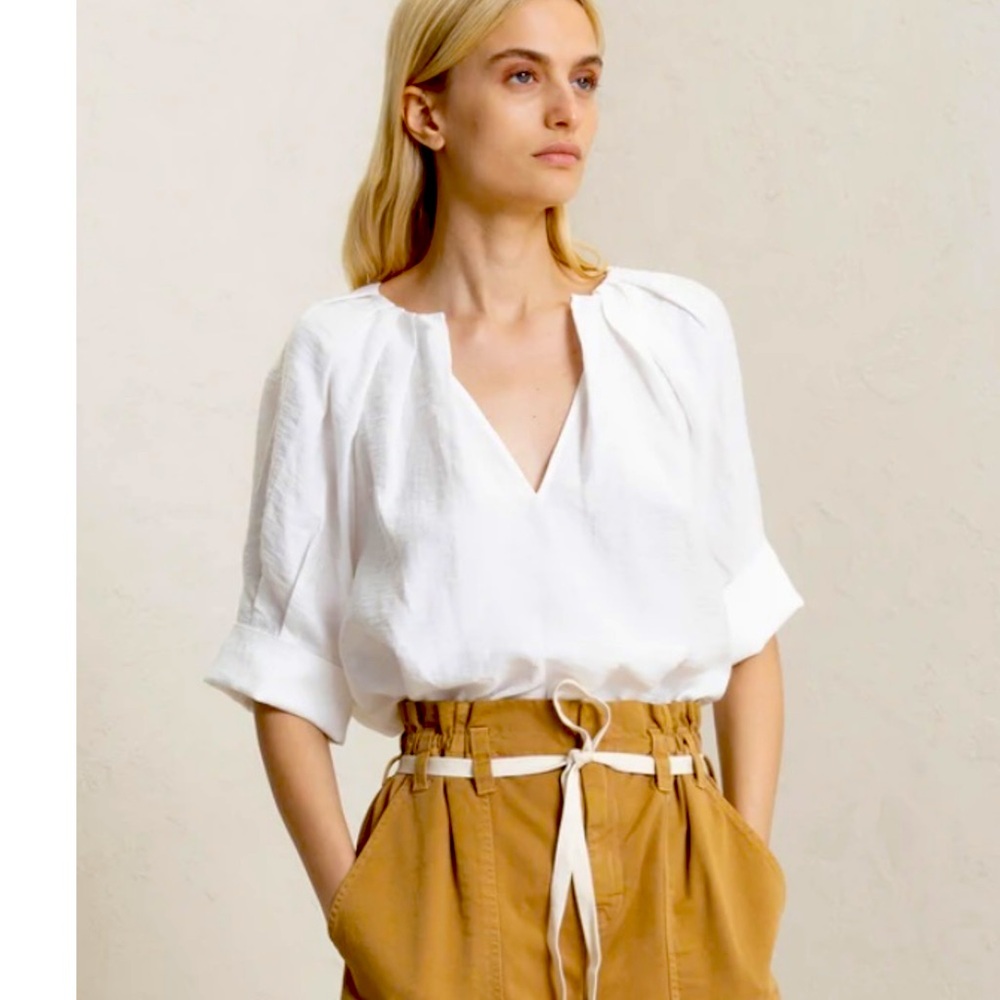 A.L.C. White Carey Top